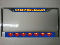 Superman Photo License Plate Frame
