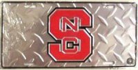 North Carolina State Wolfpack Diamond License Plate