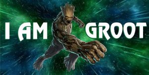 I Am Groot Photo License Plate