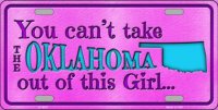 Oklahoma Girl ... Metal License Plate