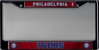 Philadelphia 76ers Chrome License Plate Frame