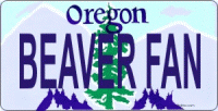 Design It Yourself Oregon State Look-Alike Bicycle Plate