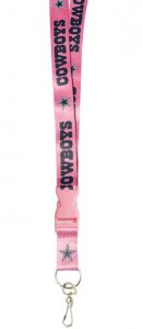 Dallas Cowboys Pink Lanyard With Safety Latch