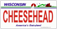 Design It Yourself Wisconsin State Look-Alike Bicycle Plate
