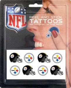 Pittsburgh Steelers 8-PC Peel and Stick Tattoo Set
