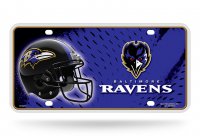 Baltimore Ravens Metal License Plate