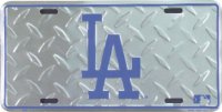 Los Angeles Dodgers Diamond License Plate
