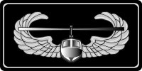 Air Assault Black Photo License Plate