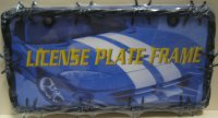 Two-hole Black Barbed Wire License Plate Frame