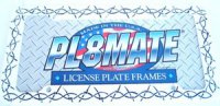 Barb Wire Plastic License Plate Frame