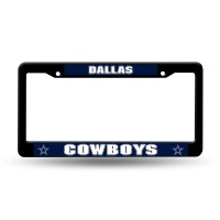 Dallas Cowboys Black Plastic License Plate Frame