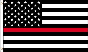 USA Thin Red Line Polyester Flag