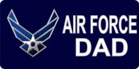 Air Force Dad Photo License Plate