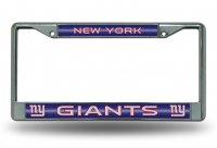 New York Giants Glitter Chrome License Plate Frame