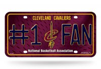 Cleveland Cavaliers #1 Fan Metal License Plate