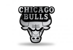 Chicago Bulls Chrome Auto Emblem