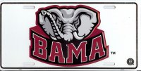 Alabama BAMA Elephant License Plate