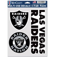 Las Vegas Raiders 3 Fan Pack Decals
