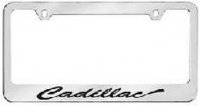 Cadillac (Script) Solid Brass License Plate Frame