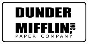 Dunder Mifflin Inc. Photo License Plate