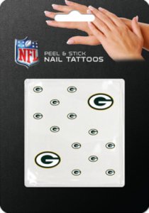Green Bay Packers Peel And Stick Nail Tattoos