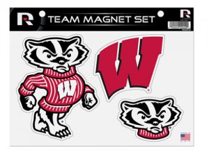 Wisconsin Badgers Team Magnet Set