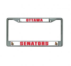 Ottawa Senators Chrome License Plate Frame