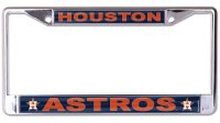 Houston Astros Laser Chrome License Plate Frame