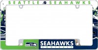 Seattle Seahawks All Over Chrome License Plate Frame