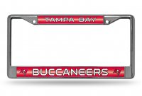 Tampa Bay Buccaneers Glitter Chrome License Plate Frame