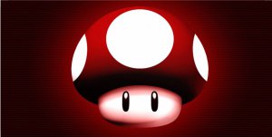 Super Mario Mushroom Photo License Plate