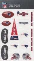 New England Patriots Variety Pack Tattoo Set