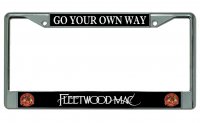 Fleetwood Mac Go Your Own Way Chrome License Plate Frame
