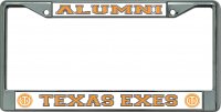 Texas Exes Alumni #2 Chrome License Plate Frame