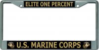 Elite One Percent U.S. Marine Corps #2 Chrome Frame