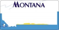 Design It Yourself Montana State Look-Alike Bicycle Plate #2
