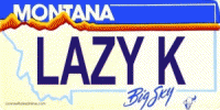 Design It Yourself Montana State Look-Alike Bicycle Plate