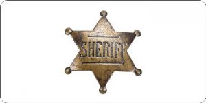 Sheriff Badge Photo License Plate