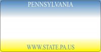 Design It Yourself Pennsylvania State Look-Alike Bicycle Plate#3