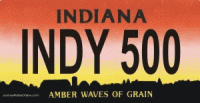 Design It Yourself Indiana State Look-Alike Bicycle Plate #2