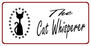 The Cat Whisperer Photo License Plate