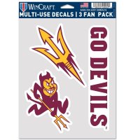 Arizona State Sun Devils 3 Fan Pack Decals