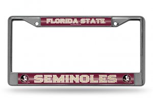 Florida State Seminoles Glitter Chrome License Plate Frame