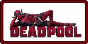 Deadpool Laying Down Photo License Plate