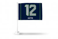 Seattle Seahawks Alt. 12 Man Car Flag