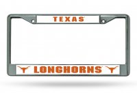 Texas Longhorns Chrome License Plate Frame