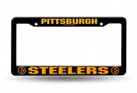 Pittsburgh Steelers Black Plastic License Plate Frame