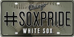Chicago White Sox #SoxPride Metal License Plate