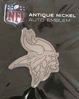 Minnesota Vikings Antique Nickel Auto Emblem