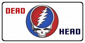 Dead Head Logo Photo License Plate